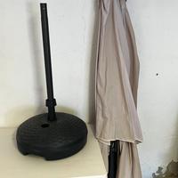 Ombrellone da giardino con base