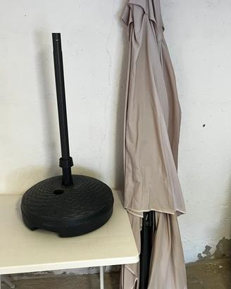 Ombrellone da giardino con base