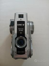 Fotocamera Vintage Bencini Comet III + Custodia 