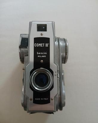 Fotocamera Vintage Bencini Comet III + Custodia 