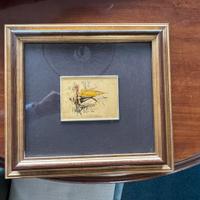 Serigrafia su foglia d’Oro dipinta a mano