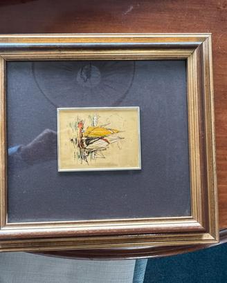 Serigrafia su foglia d’Oro dipinta a mano