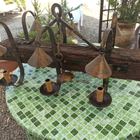 Lampadario ferro battuto