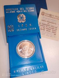 500 Lire argento Galileo Galilei 1982