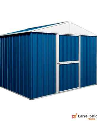 Box baracca lamiera Acciaio 275x175cm blu