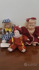 3 bamboline in porcellana