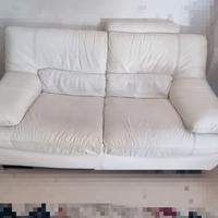 divani bianchi in pelle