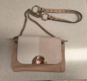 Borsa a tracolla Guess, mis.24x16, rosa/bianco