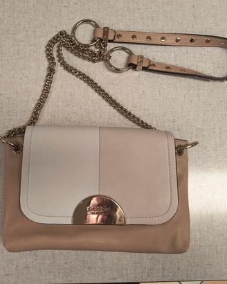 Borsa a tracolla Guess, mis.24x16, rosa/bianco