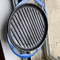 Padella grill Le Creuset blu