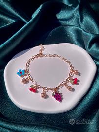 Braccialetto bohèmien con ciondoli a frutta