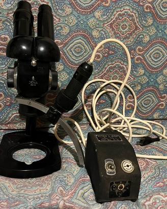 MICROSCOPIO BINOCULARE VINTAGE JENA 1940