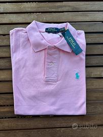 Polo Ralph Lauren rosa con busta e cartellino