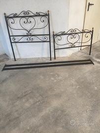 Letto singolo in ferro 