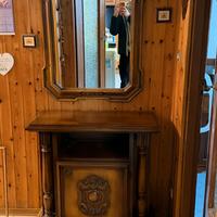 Mobile da ingresso / Console con specchio ovale in