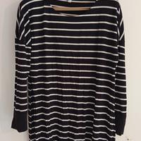 Maglia oversize OVS righe nere e bianche