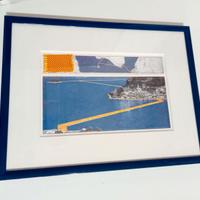 Christo. "The Floating Piers" quadro e libro.