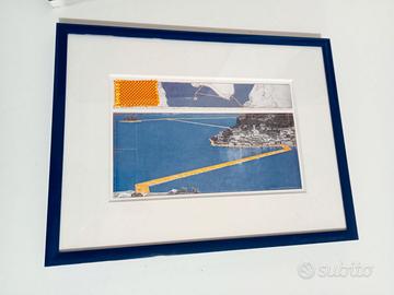 Christo. "The Floating Piers" quadro e libro.