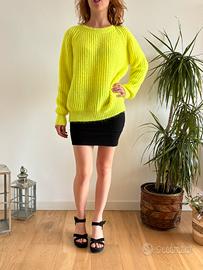 Maglione giallo fluo Vicolo