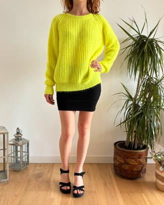 Maglione giallo fluo Vicolo