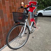 Bici da Donna in Alluminio + seggiolino bambino