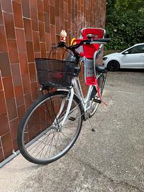 Bici da Donna in Alluminio + seggiolino bambino