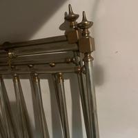 Letto matrimoniale antico in ottone