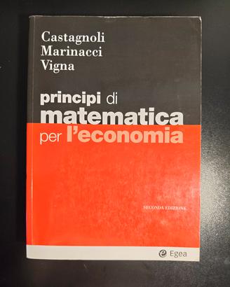 Principi di matematica per l'economia