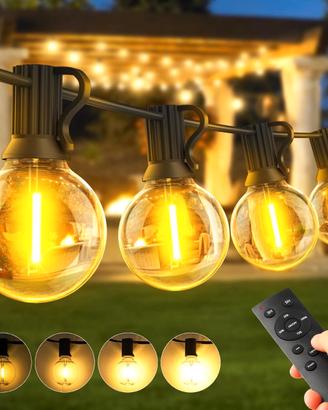 Catena Luminosa Esterno Luci Giardino - 30 Metri L