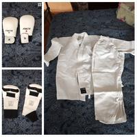 Kimono Karategi Karate/Judo + Guanti Bambino 6-10