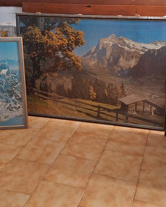 Set da TRe Puzzle con cornice