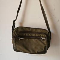 Borsa Jaguar marrone e verde oliva