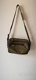 Borsa Jaguar marrone e verde oliva