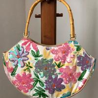 borsa a spalla con fiori