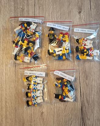 Lotto LEGO Pirati anni 80–90 +minifigure-accessori