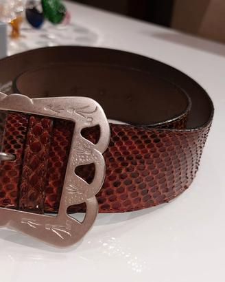 Blumarine Cintura con fibbia Pitone 