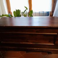 Cassapanca in legno arte povera