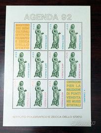 Erinnofilo Foglietto Agenda IPZS 1992 Arte Etrusca