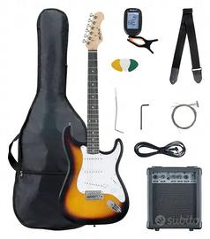 Kit Chitarra Elettrica e 2 Lezioni Musicali Gratis