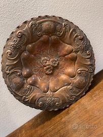 Piatto decorativo in rame
