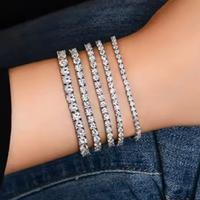bracciale tennis moissanite in argento 925