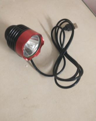 Faro torcia bici led usb