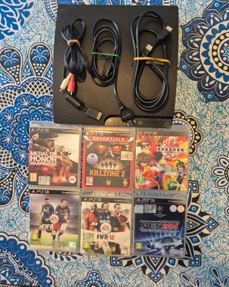 PlayStation 3 (da riparare/pezzi) + 6 giochi.