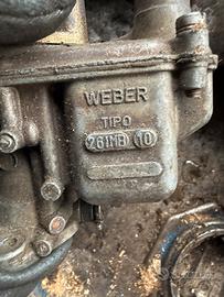 4 carburatori 500 epoca originali weber