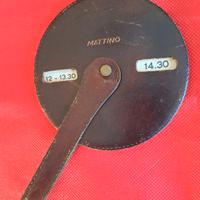 Disco orario pelle vintage 