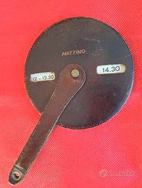 Disco orario pelle vintage 