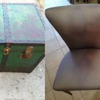 BAULE ANTICO, 2 POLTRONE, 2 MATERASSI VINTAGE