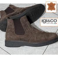 Stivaletto Chelsea Igi&Co pelle Made in Italy n.44