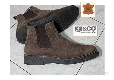 Stivaletto Chelsea Igi&Co pelle Made in Italy n.44