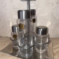 Servizio per olio, aceto, sale, pepe